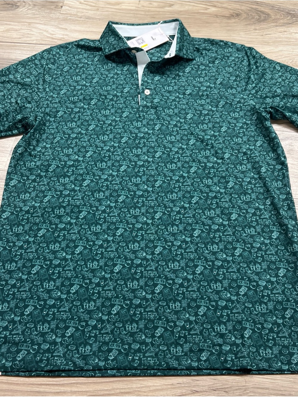 PUMA MATTR Peach Stand Upf40+ Golf Polo Men’s Size Medium 630579-02 $75 NWT